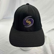 Flexfit Unisex Cap Hat Black Embroidered One Size Purple Hurricane  - £12.51 GBP