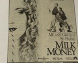 Milk Money Movie Print Ad Ed Harris Melanie Griffith TPA10 - £4.68 GBP