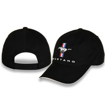 Ford Mustang Tri-Bar Logo Unstructured Black Hat - £23.91 GBP