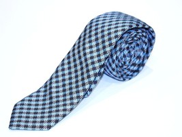 Strellson Check Patterned Suit Tie Brown Turquoise White Cravate Silk Italy $98 - £93.01 GBP