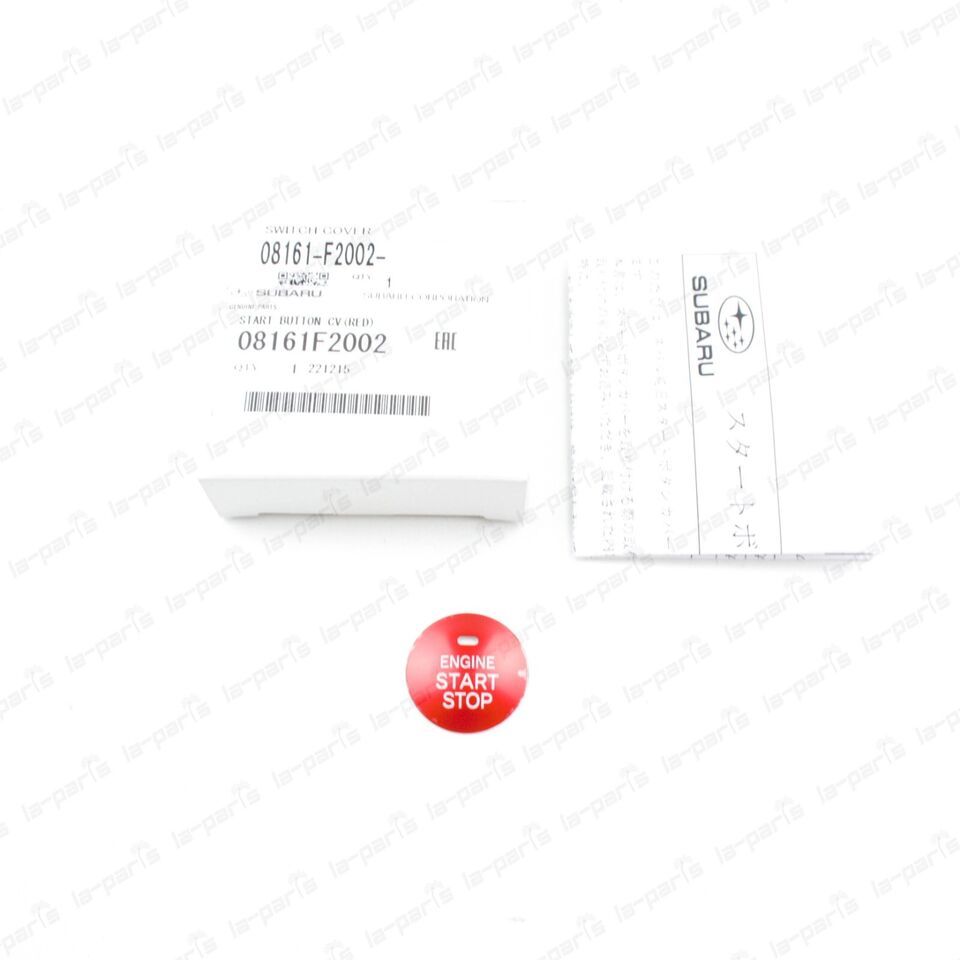 New Genuine Subaru Impreza WRX STi Forester Legacy Red Push Start Button... - $31.50