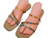 MADEWELL Lyra Slide Sandals Snke Straps sz 9.5 women - £23.70 GBP