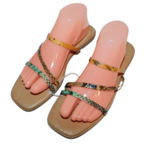 MADEWELL Lyra Slide Sandals Snke Straps sz 9.5 women - £23.71 GBP