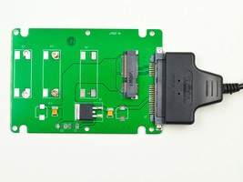 New Mini PCI-E mSATA SSD to 2.5&quot; SATA adapter with thickness case + Sata to USB - £21.57 GBP