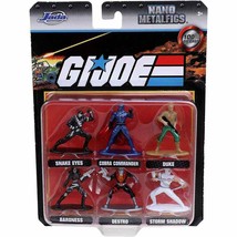 G.I. Joe 1.65&quot; Die-cast Metal Collectible Figures 6-Pack by Jada Toys - £9.42 GBP