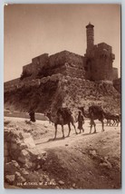 Citadel Of Zion Jerusalem Israel Postcard AS IS Trimmed Vintage - £7.73 GBP