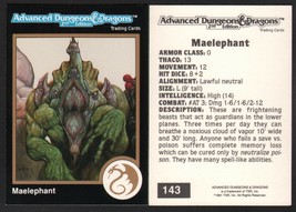 1991 TSR AD&amp;D Gold Border Dungeons &amp; Dragons RPG Fantasy Art Card #143 ~ Monster - £5.32 GBP