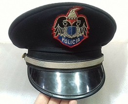 VINTAGE ALBANIAN POLICE HAT-POLICIA SHQIPTARE - £30.33 GBP