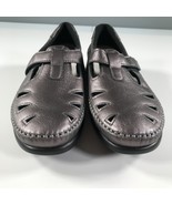 SAS Sneakers Damen 7.5 N Glänzend Lila Riemchen Tripad Komfort - £40.11 GBP