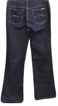Womens Michael Kors Dark Wash Boot Cut Stretch Embellished Jeans with Bl... - $452.56 MXN