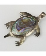 old Taxco signed turtoise turtle abalone Mexico brooch pin - €30,68 EUR