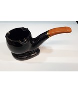 Vintage Napcoware Ceramic Smoking Pipe Shaped Ashtray 5&quot; X 8 3/4&quot;, 1970s - £23.32 GBP
