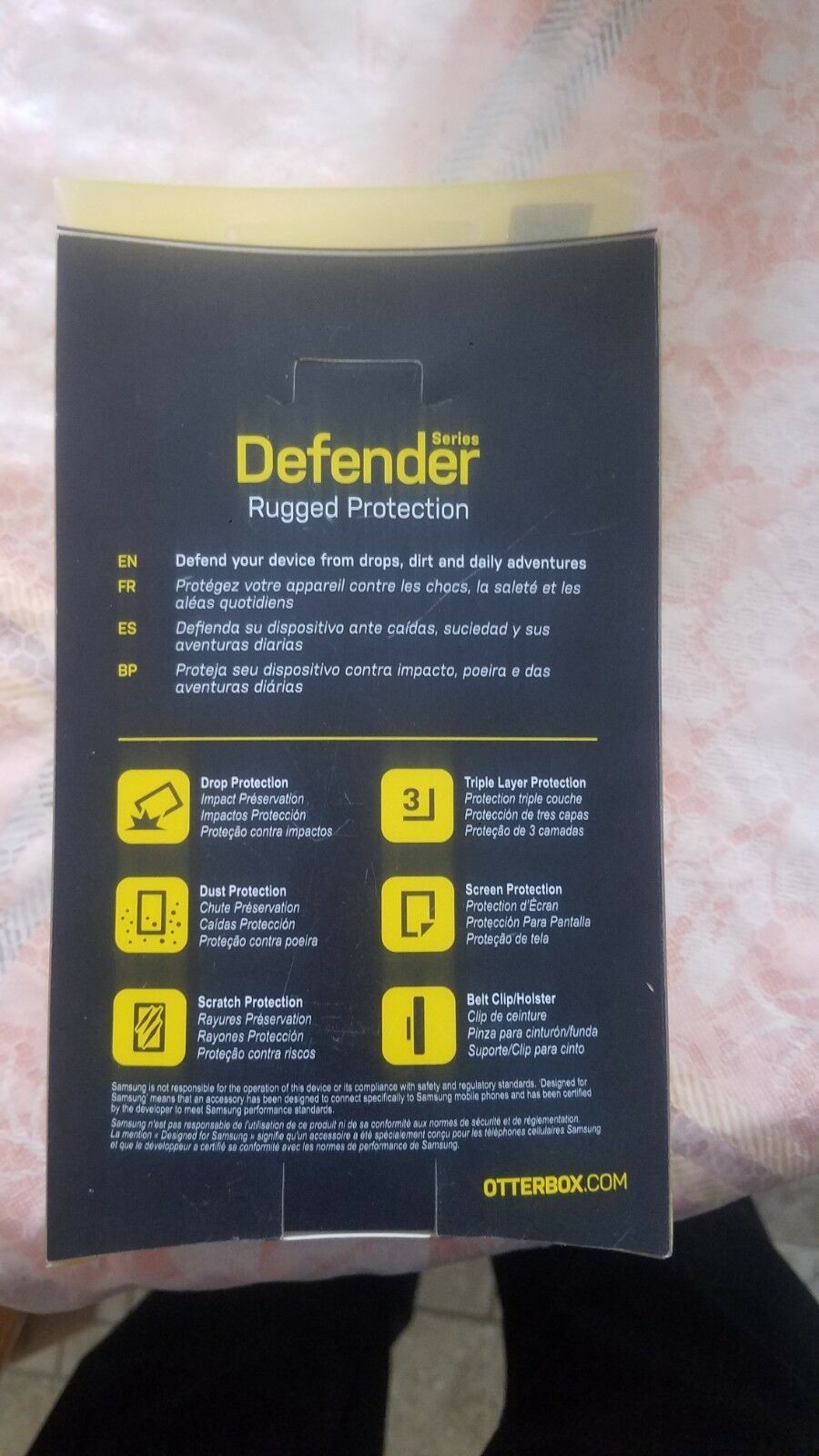 OtterBox Samsung Galaxy 6 Case Commuter Series Screen Protector Defender - $2.77