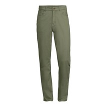 George Men’s Premium 5 Pocket Garment Washed Pants, Green Size 42 x 30 - £17.60 GBP