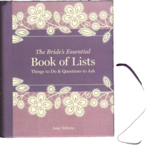The Bride's Essential Book of Lists Things to do Wedding Planner with pocket - £9.49 GBP