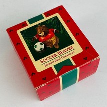 Hallmark Christmas Tree Holiday Ornament  Animal Soccer Beaver 1985 - $9.56