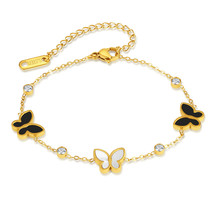  Design High Grade Butterfly Stainless Steel Bracelet For Women - £15.98 GBP