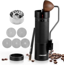 MHW-3BOMBER R3 Manual Coffee Grinder, CNC Burr, Magnetic Bin, Black - $98.99
