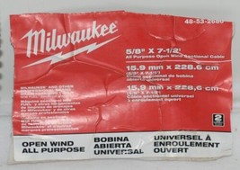 Milwaukee 48532680 5/8” X 7-1/2' All-Purpose Open Wind Sectional Cable image 2
