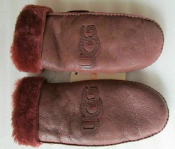 UGG Gloves Classic Logo Patch Shearling Mittens Colors L/XL Unisex New - $123.26+