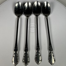 4 Oneida WHITTIER Stainless Ice Tea Spoons Oneidaware Flatware Betty Crocker - $14.01