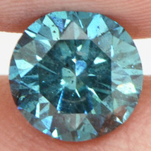 Fancy Blue Diamond Round Shape SI1 Loose Natural Enhanced Polished 1.07 Carat - £1,033.49 GBP
