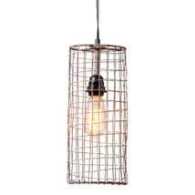 Irvins Country Tinware Wire Cylinder Pendant in Antique Brown - £61.94 GBP