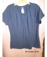 Danskin Active Womens Dri Fit V Neck T Shirt Blue - €6,89 EUR