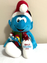 New 2010 Macy&#39;s Holiday The Smurfs 20&quot; Plush Christmas Smurf with Finger PALS - £11.97 GBP