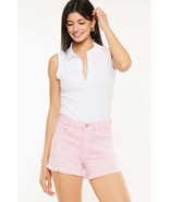 Kancan Raw Hem High Waist Denim Shorts - €39,54 EUR