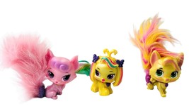 3 Disney Princess Palace Pets Figures Kitty Daisy Beauty 4&quot; - £16.17 GBP