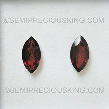 Natural Garnet Marquise Faceted Cut 16X8mm Burgundy Color VS Clarity Loose Gemst - £110.53 GBP