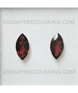 Natural Garnet Marquise Faceted Cut 16X8mm Burgundy Color VS Clarity Loo... - £108.29 GBP