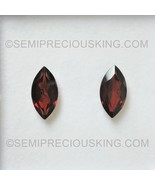 Natural Garnet Marquise Faceted Cut 16X8mm Burgundy Color VS Clarity Loo... - $137.85