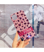 Sparkling iPhone 13 Case Pink leopard Cute Glitter Bling iPhone14 Case S... - £22.01 GBP