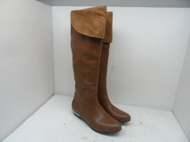 Call It Spring Women&#39;s Vegan Zip-Up Tall Riding Boots Brown Size 8.5M - £33.66 GBP