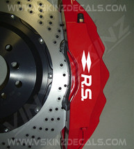 Renault RS Logo Brake Caliper Decals Kit Stickers Premium Quality 5 Colo... - $11.00
