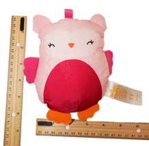 Owl Plush Toy 6&quot; Tall - Crinkles &amp; Rattles - From Bright Starts Tummy Ti... - £4.68 GBP