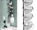 Zenna Home Rust-Resistant Corner Shower Caddy for Bathroom, 4 Adjustable... - $61.99