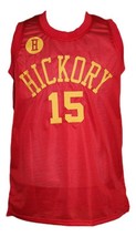 Jimmy Chitwood Hickory Hoosiers Movie Basketball Jersey New Sewn Red Any Size image 4