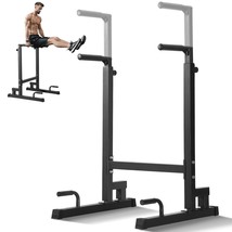 VEVOR Dip Bar, 500 lbs Capacity, Heave Duty Dip Stand Station with Adjus... - $135.99