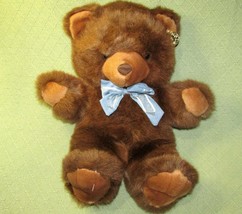 16&quot; Tb Trading Vintage Teddy Bear Brown Plush Plastic Ear Tag Collectors Choice - £24.77 GBP