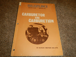 SUZUKI CARBURETOR INFORMATION THEORY SHOP SERVICE REPAIR MANUAL - $23.56