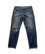Abercrombie &amp; Fitch Women’s 30x25 Jeans Blue Denim Distressed Travel Out... - $27.08 CAD