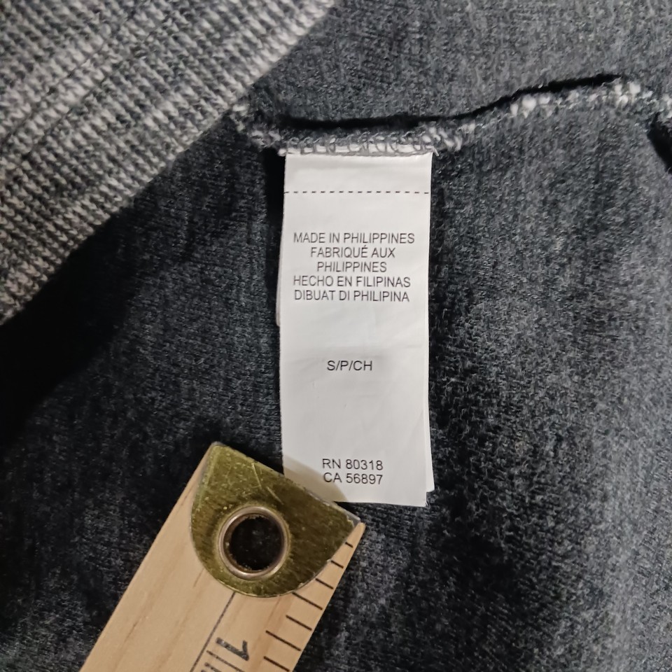 Lucky Brand 7M62050 Men's Gray Cotton Twisted Stub Henley Sweatshirt Size Small Item image 4