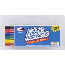 Uchida Fabric Markers Fine Tip 6 Per Pkg Primary - $1,201.57 MXN