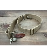 Vintage BOYT Shoulder Strap Leather Logo Fob Lock Key Metal Hardware Tan... - $29.51 CAD