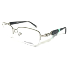 Cote D&#39;azur Eyeglasses Frames Boutique-208 Black Silver Crystals 52-17-135 - £37.14 GBP