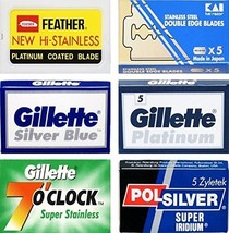 35 Quality Double Edge Razor Blades Sampler (6 different brands) - £11.59 GBP