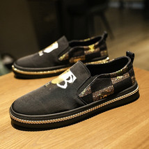 Summer New Style European Men&#39;s Board Shoes Canvas Casual Fashion Love Set Foot  - £61.28 GBP